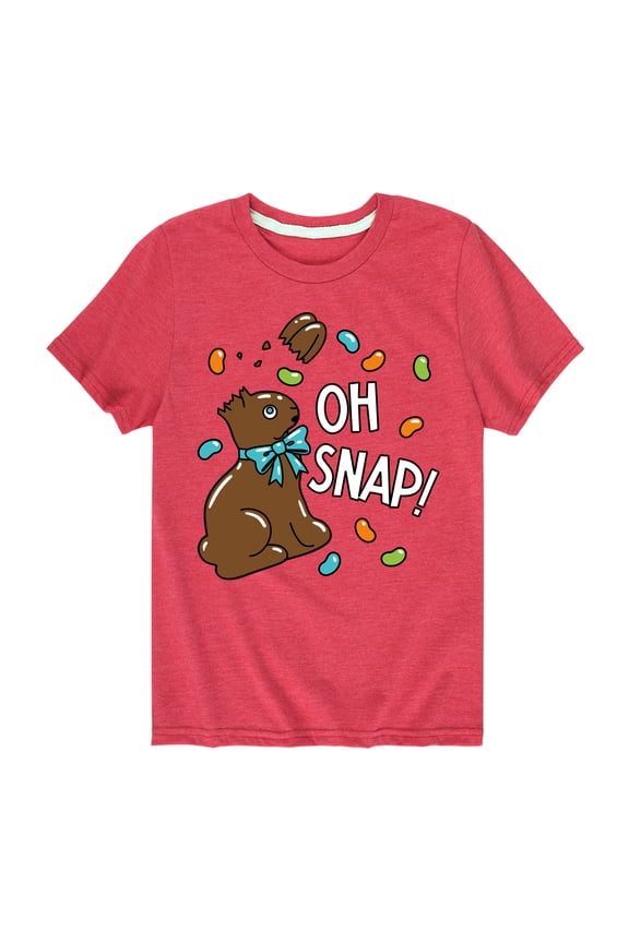 - Oh Snap Chocolate Bunny - Easter - Toddler And Youth Short Sleeve Graphic T-Shirt