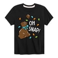 thumbnail image 1 of Instant Message - Oh Snap Chocolate Bunny - Easter - Toddler And Youth Short Sleeve Graphic T-Shirt, 1 of 6