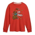 thumbnail image 1 of Instant Message - Oh Snap Chocolate Bunny - Toddler And Youth Long Sleeve Graphic T-Shirt, 1 of 6
