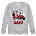 thumbnail image 1 of Instant Message - Oh What Fun Santa Golf Cart Christmas - Christmas Sweatshirt, 1 of 5