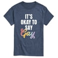 thumbnail image 1 of Instant Message - Okay To Say Gay Short Sleeve Graphic T-Shirt, 1 of 5