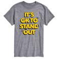 thumbnail image 1 of Instant Message - Okay To Stand Out - Men's Short Sleeve Graphic T-Shirt, 1 of 6