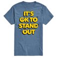 thumbnail image 1 of Instant Message - Okay To Stand Out - Men's Short Sleeve Graphic T-Shirt, 1 of 6