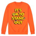 thumbnail image 1 of Instant Message - Okay To Stand Out - Mens Crew Fleece, 1 of 7