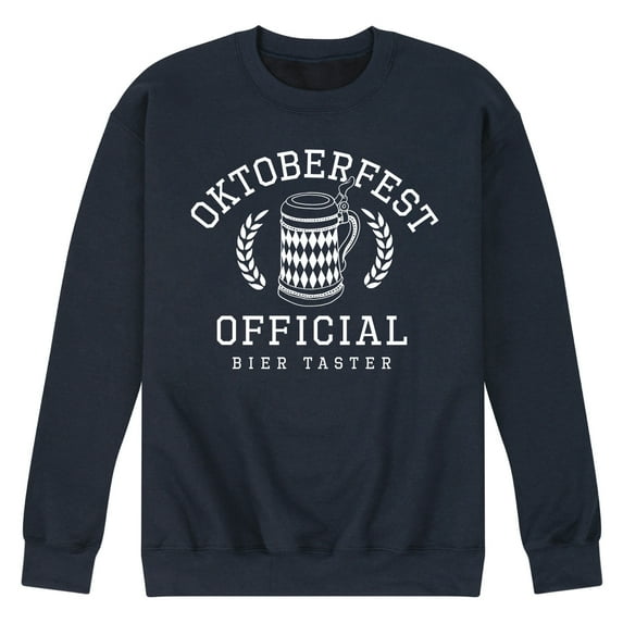 Instant Message - Oktoberfest Official Bier Taster - Men's Crew Neck Fleece Pullover
