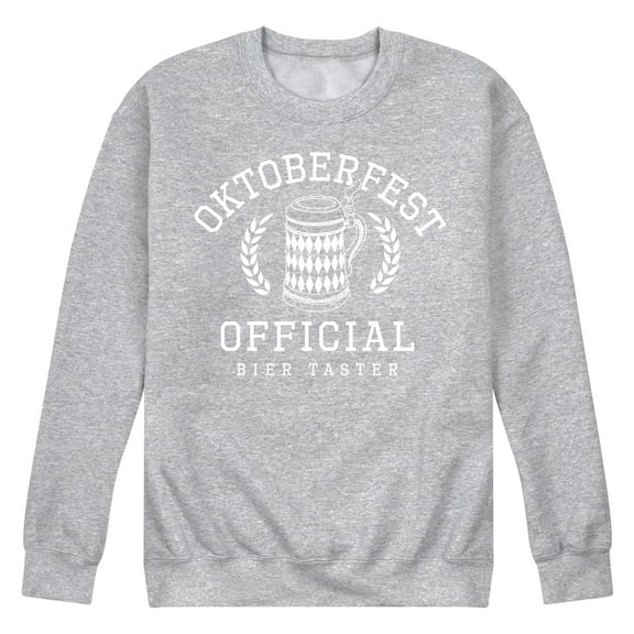 Instant Message - Oktoberfest Official Bier Taster - Men's Crew Neck Fleece Pullover