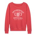thumbnail image 1 of Instant Message - Oktoberfest Official Bier Taster - Women's Lightweight French Terry Pullover, 1 of 6