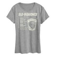 thumbnail image 1 of Instant Message - Old Fashioned Recipe - Women's Short Sleeve Graphic T-Shirt, 1 of 6