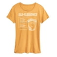 thumbnail image 1 of Instant Message - Old Fashioned Recipe - Women's Short Sleeve Graphic T-Shirt, 1 of 7