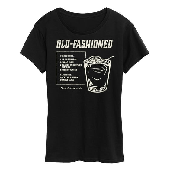 Instant Message - Old Fashioned Recipe - Women's Short Sleeve Graphic T-Shirt