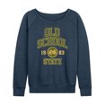 thumbnail image 1 of Instant Message - Old School State Lightweight French Terry Wide Neck Long Sleeve Graphic Shirt, 1 of 5