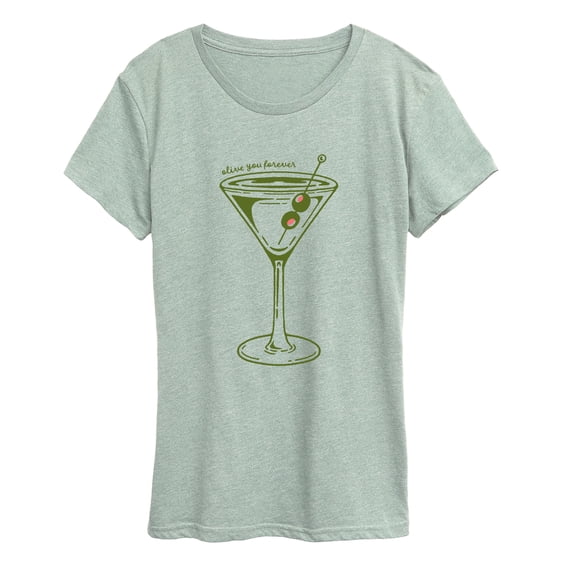 Instant Message - Olive You Forever Short Sleeve Graphic T-Shirt