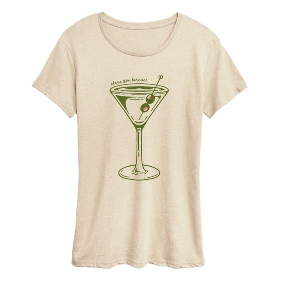 Instant Message - Olive You Forever Short Sleeve Graphic T-Shirt