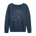 thumbnail image 1 of Instant Message - Om Symbol Star Constellation - Women's Lightweight French Terry Long Sleeve Shirt, 1 of 6