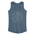 thumbnail image 1 of Instant Message - Om Symbol Star Constellation - Women's Racerback Tank Top, 1 of 6