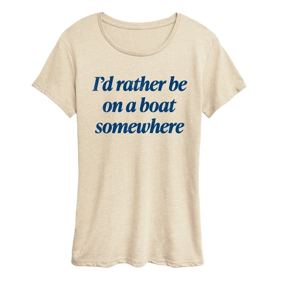 Instant Message - On Boat Somewhere Women's Short Sleeve Graphic T-Shirt
