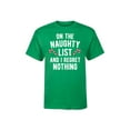 thumbnail image 1 of Instant Message - On The Naughty List I Regret Nothing - Men's Short Sleeve Graphic T-Shirt, 1 of 5