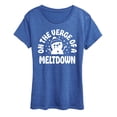 thumbnail image 1 of Instant Message - On The Verge Of A Meltdown - Women's Short Sleeve Graphic T-Shirt, 1 of 5