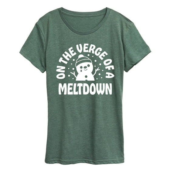 Instant Message - On The Verge Of A Meltdown - Women's Short Sleeve Graphic T-Shirt