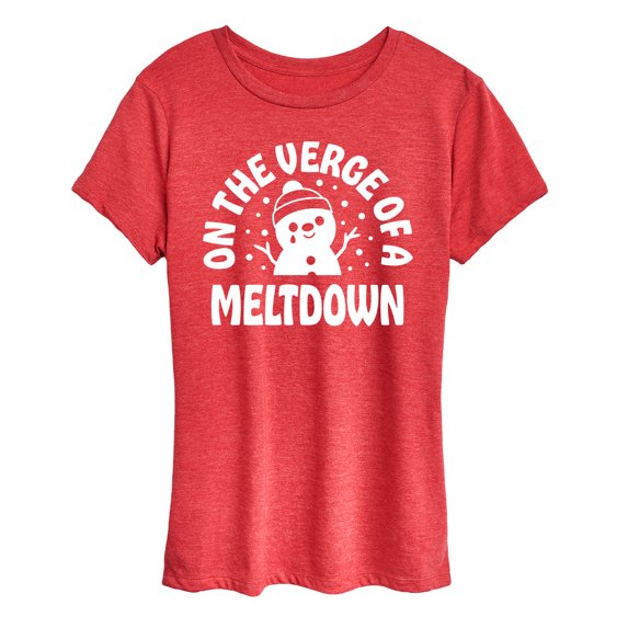 Instant Message - On The Verge Of A Meltdown - Women's Short Sleeve Graphic T-Shirt