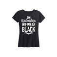 thumbnail image 1 of Instant Message - On Wednesdays We Wear Black - Women's Short Sleeve Graphic T-Shirt, 1 of 5