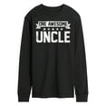 thumbnail image 1 of Instant Message - One Awesome Uncle - Men's Long Sleeve T-Shirt, 1 of 6