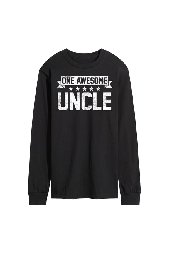- One Awesome Uncle Long Sleeve Graphic T-Shirt