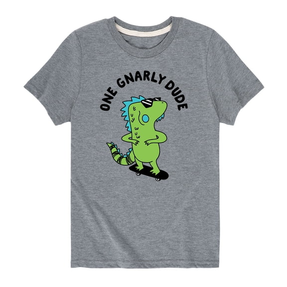 Instant Message - One Gnarly Dude - Toddler And Youth Short Sleeve Graphic T-Shirt