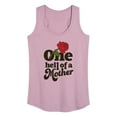 thumbnail image 1 of Instant Message - One Hell Of A Mother - Women's Racerback Tank Top, 1 of 6