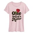 thumbnail image 1 of Instant Message - One Hell of a Mother - Women's Short Sleeve Graphic T-Shirt, 1 of 4