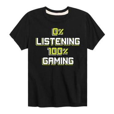Instant Message - One Hundred Percent Gaming - Toddler & Youth Short Sleeve Graphic T-Shirt
