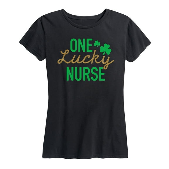 Instant Message - One Lucky Nurse - Women's Short Sleeve Graphic T-Shirt