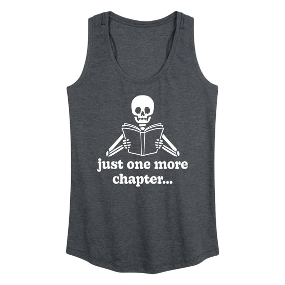 Instant Message - One More Chapter Skeleton - Women's Racerback Tank Top