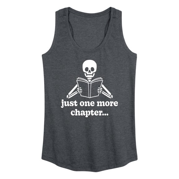 Instant Message - One More Chapter Skeleton - Women's Racerback Tank Top