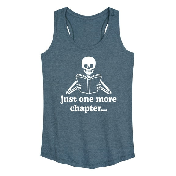 Instant Message - One More Chapter Skeleton - Women's Racerback Tank Top