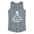 thumbnail image 1 of Instant Message - One More Chapter Skeleton - Women's Racerback Tank Top, 1 of 6
