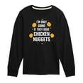 thumbnail image 1 of Instant Message - Only Going if They Have Chicken Nuggets - Toddler & Youth Long Sleeve Graphic T-Shirt, 1 of 6
