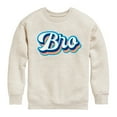 thumbnail image 1 of Instant Message - Opposite Colors Bro - Toddler & Youth Crewneck Fleece Sweatshirt, 1 of 6