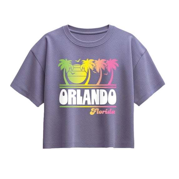 Instant Message - Orlando Florida Short Sleeve Boxy Graphic T-Shirt