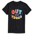 thumbnail image 1 of Instant Message - Out And Proud Short Sleeve Graphic T-Shirt, 1 of 5