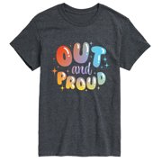 Instant Message - Out And Proud Men's Short Sleeve Graphic T-Shirt