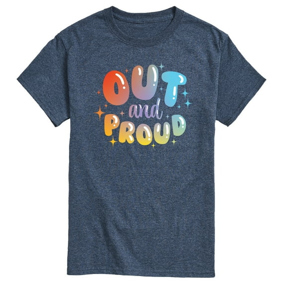 Instant Message - Out And Proud - LGBT Pride Ally - Men's Short Sleeve T-Shirt