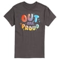 thumbnail image 1 of Instant Message - Out And Proud Short Sleeve Graphic T-Shirt, 1 of 5
