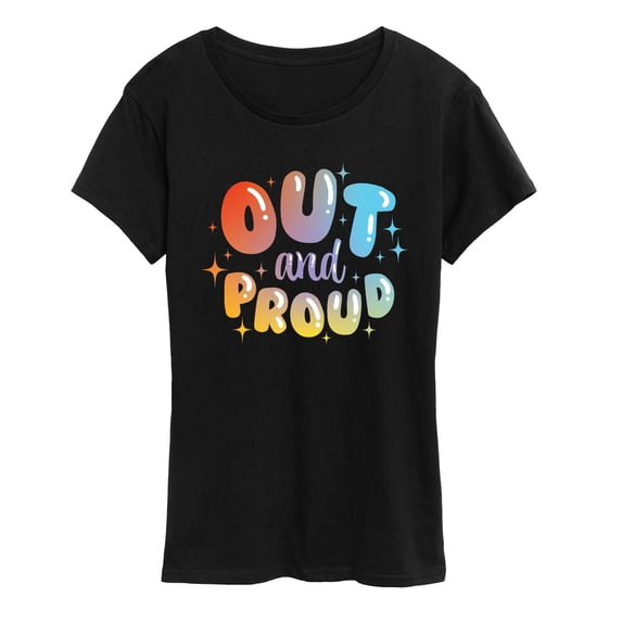 Instant Message - Out and Proud - Women's Short Sleeve Graphic T-Shirt