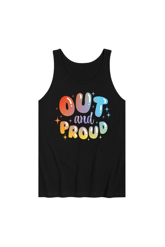 - Out And Proud Rainbow - Men's Tank Top