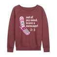 thumbnail image 1 of Instant Message - Out Of My Mind Leave A Message - Women's Lightweight French Terry Long Sleeve Shirt, 1 of 6
