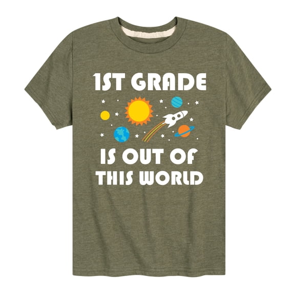 Instant Message - Out Of This World 1st Grade - Youth Short Sleeve Graphic T-Shirt