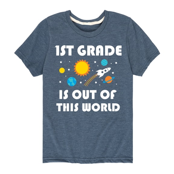 Instant Message - Out Of This World 1st Grade - Youth Short Sleeve Graphic T-Shirt