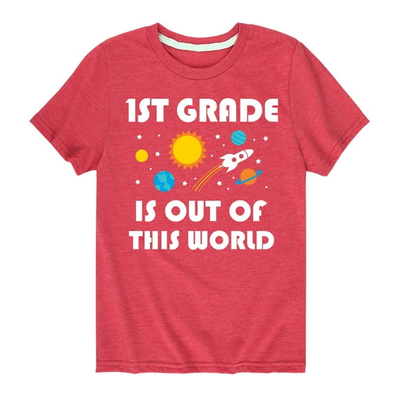 Instant Message - Out Of This World 1st Grade - Youth Short Sleeve Graphic T-Shirt