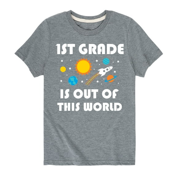 Instant Message - Out Of This World 1st Grade - Youth Short Sleeve Graphic T-Shirt